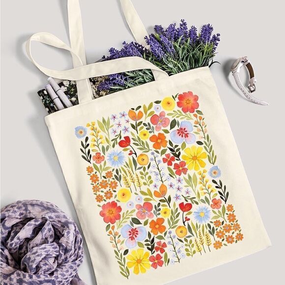 Printed canvas bag - Picture 1 of 4